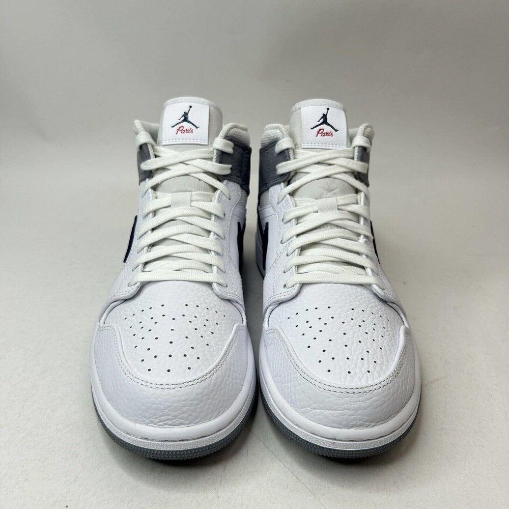 Nike Shoes Air Jordan 1 Retro Mid “Paris/White Navy” 2023 - Picture 2 of 8